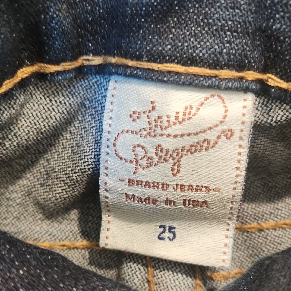 True Religion Dark Blue Boot Cut Jeans, Size 25 - Picture 3 of 10